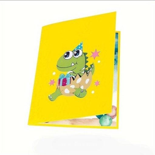 Pop Up 3D Dinosaur Birthday Card