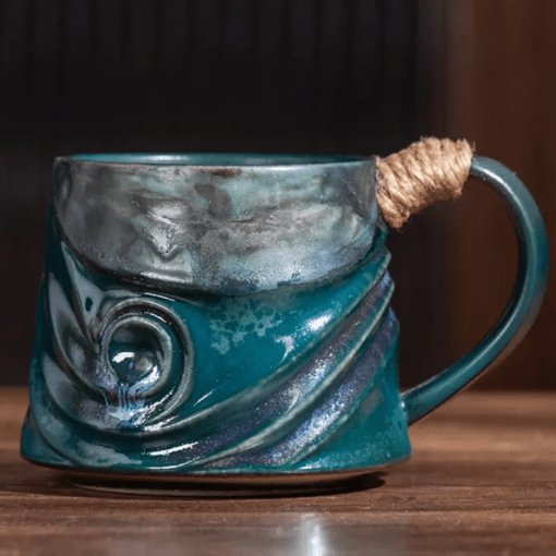 Handmade Colourful Stoneware Coffee Mug