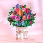 Pop Up 3D Card Floral Bouquet