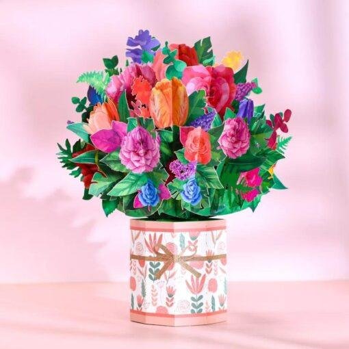 Pop Up 3D Card Floral Bouquet
