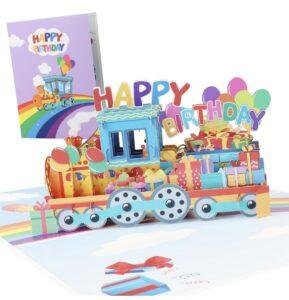 Pop Up 3D Children's Train Birthday Card