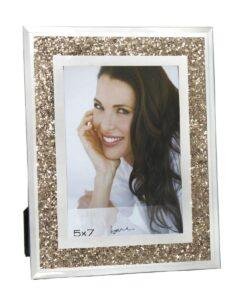 Photo Frame filled with Gold Leaf Glitter 7x5"