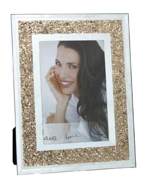 Photo Frame filled with Gold Leaf Glitter 6x4"