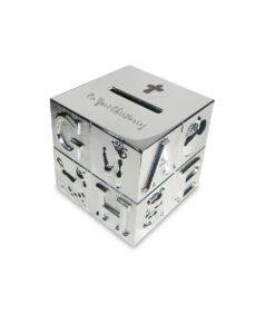 "On Your Christening" Silver Plated ABC Money Box