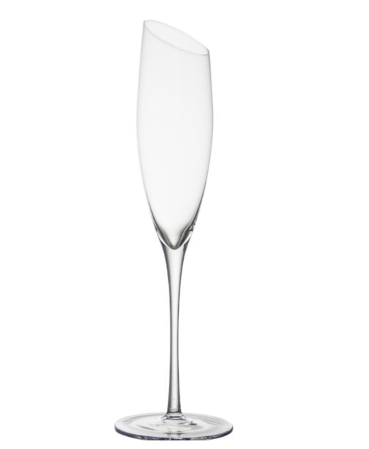 Pair of Angled Rim Champagne Flutes