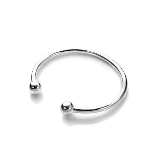 Sterling Silver 925 Baby Christening Torque Bracelet