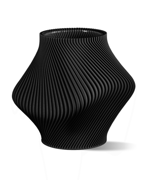 Bloz 14 Blend Contemporary Vase - Charcoal