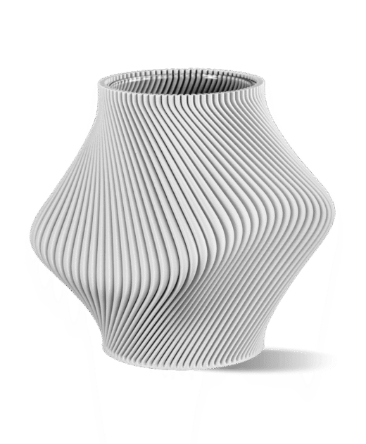 Bloz 14 Blend Contemporary Vase - White