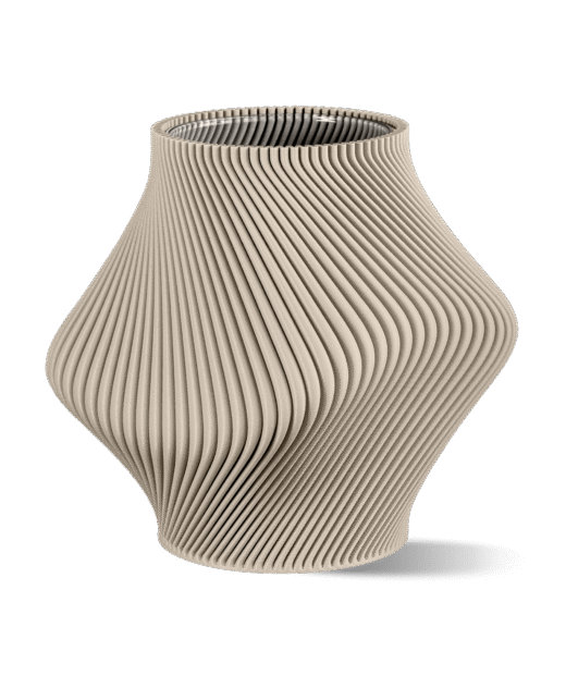 Bloz 14 Blend Contemporary Vase - Beige