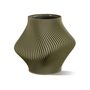 Bloz 14 Blend Contemporary Vase – Olive Green