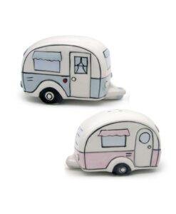 Retro Ceramic Caravan Salt And Pepper Shaker Set