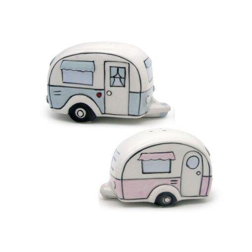 Retro Ceramic Caravan Salt And Pepper Shaker Set