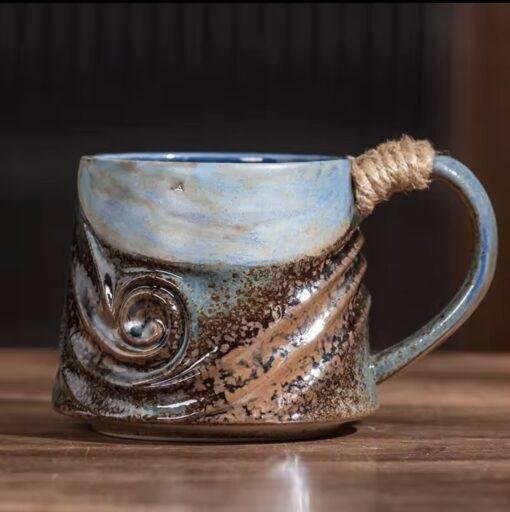 Handmade Colourful Stoneware Coffee Mug