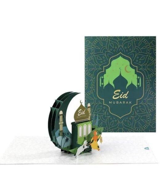 Pop Up 3D Eid Mubarak Greeting Card