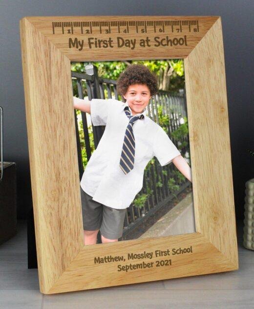 My First Day At School Photo Frame with Personalisation - 5x7"