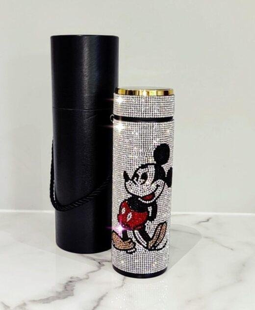 Mickey Mouse Digital Water Bottle Flask with Swarovski Crystal Elements
