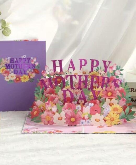 Pop Up 3D Mothers Day Floral Card