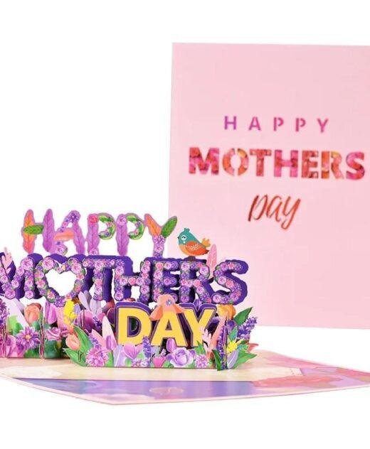 Pop Up 3D Mothers Day Floral Card