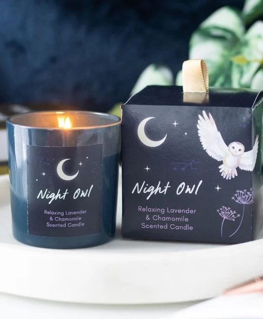 Night Owl Lavender & Chamomile Candle – Relaxing Sleep Candle