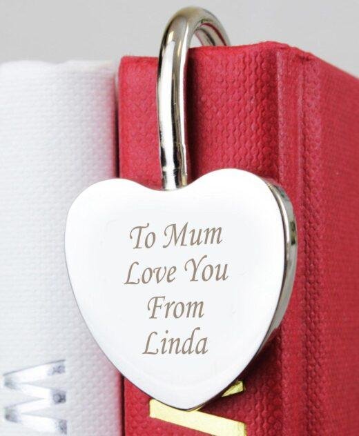 Personalised Silver Heart Bookmark
