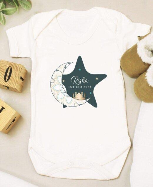 Personalised 1st Eid 0-3 Months Baby Vest
