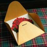 Pop Up 3D Christmas Card Poinsettia Bouquet