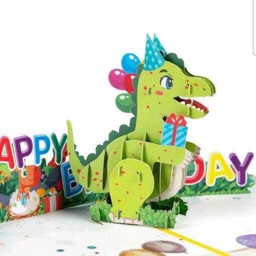 Pop Up 3D Dinosaur Birthday Card