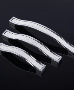 Glitter Sparkle Kitchen Cabinet Door Handle Cupboard Drawer Bedroom Furniture Handle 96/128/160mm