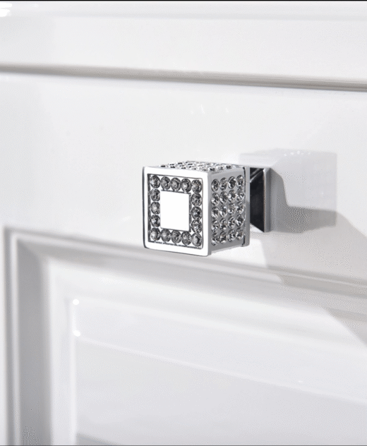 Kitchen Bedroom Wardrobe Cabinet Door Knob Handle with Swarovski Crystals