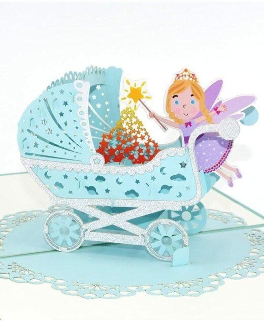 Pop Up 3D New Baby Boy Card
