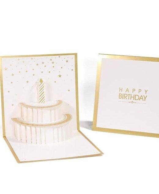 Pop Up 3D "Happy Birthday" Cake Card