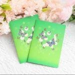 Pop Up 3D Butterflies Blank Greeting Card Green