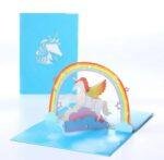 Pop Up 3D Unicorn Rainbow Card