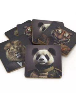Set of 6 Jungle Animal Coasters