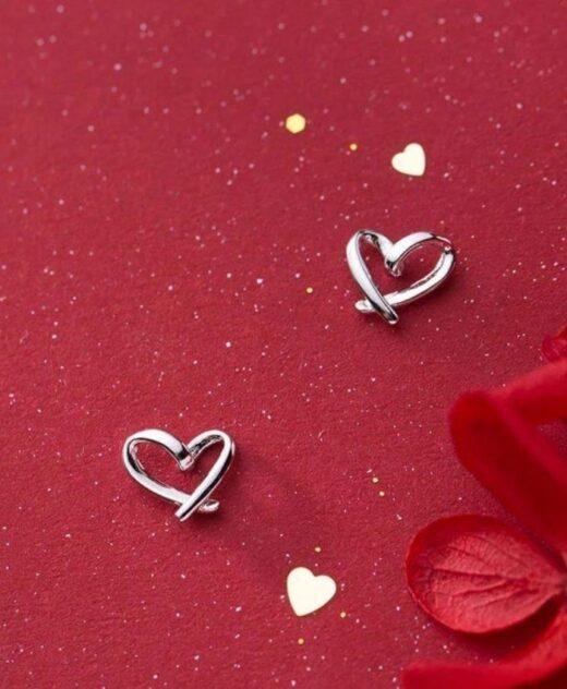 Sterling Silver Heart Earrings