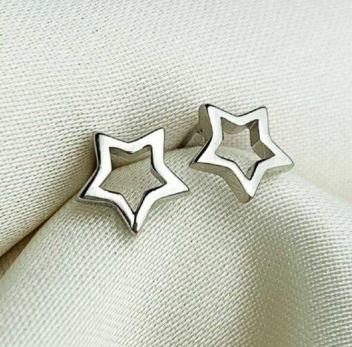 Sterling Silver Star Earrings
