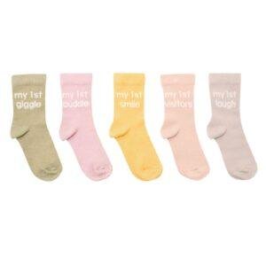 My First Milestones Baby Socks Gift Set