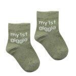 My First Milestones Baby Socks 0-6M Pack of 5 Pairs My 1st Giggle