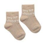 My First Milestones Baby Socks 0-6M Pack of 5 Pairs My 1st Visitors