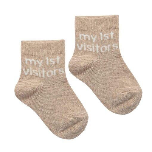 My First Milestones Baby Socks 0-6M Pack of 5 Pairs My 1st Visitors