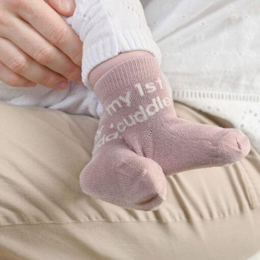 My First Milestones Baby Socks 0-6M Pack of 5 Pairs My 1st Cuddle