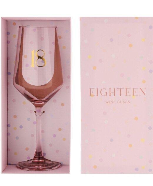 18th Birthday Wine Glass – Elegant Keepsake Glass for 18th Celebration