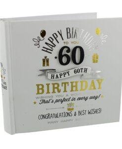 60th Birthday Milestone Photo Album 4"x6"