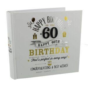 60th Birthday Milestone Photo Album 4"x6"