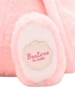 Beatrice The Classical Plush Pink Bunny Soft Toy 30cm Feet
