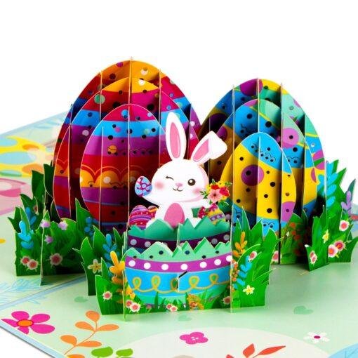 Pop Up 3D Easter Egg Bunny Card