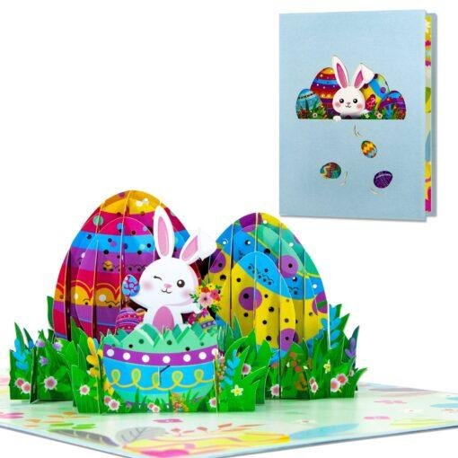 Pop Up 3D Easter Egg Bunny Card