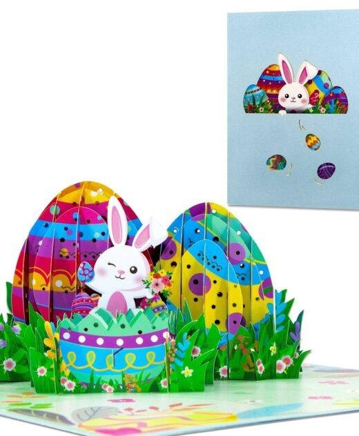 Pop Up 3D Easter Egg Bunny Card