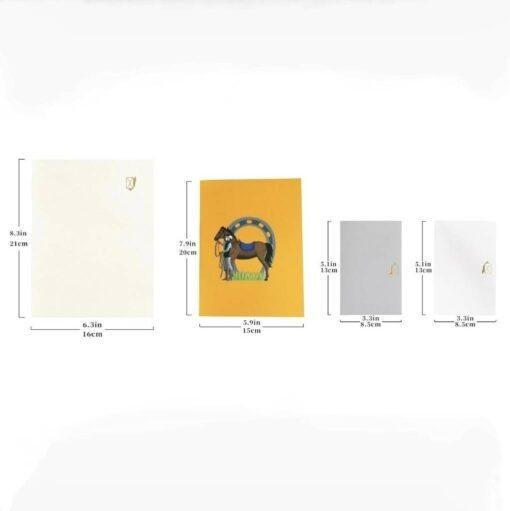 Pop Up 3D Equestrian Horse Rider Greeting Card