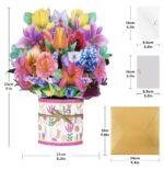 Pop Up 3D Card Mixed Floral Bouquet